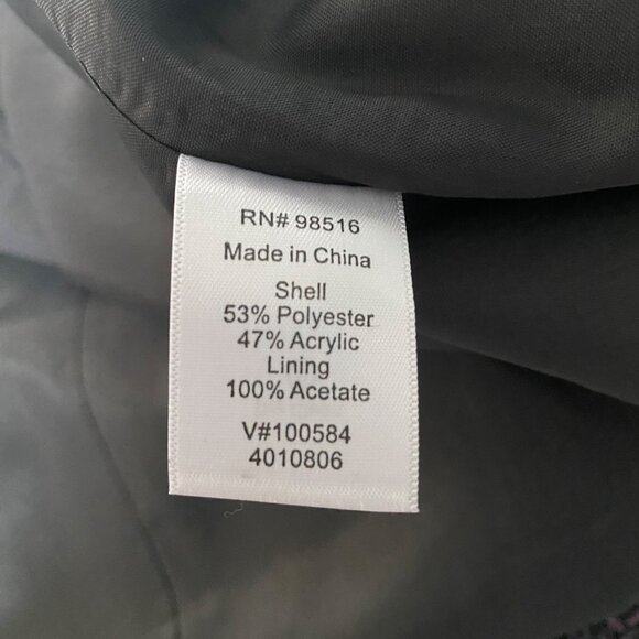 Coldwater Creek Tweed Jacket Womens Size Medium Multicolor Pockets Zipper - Picture 4 of 12